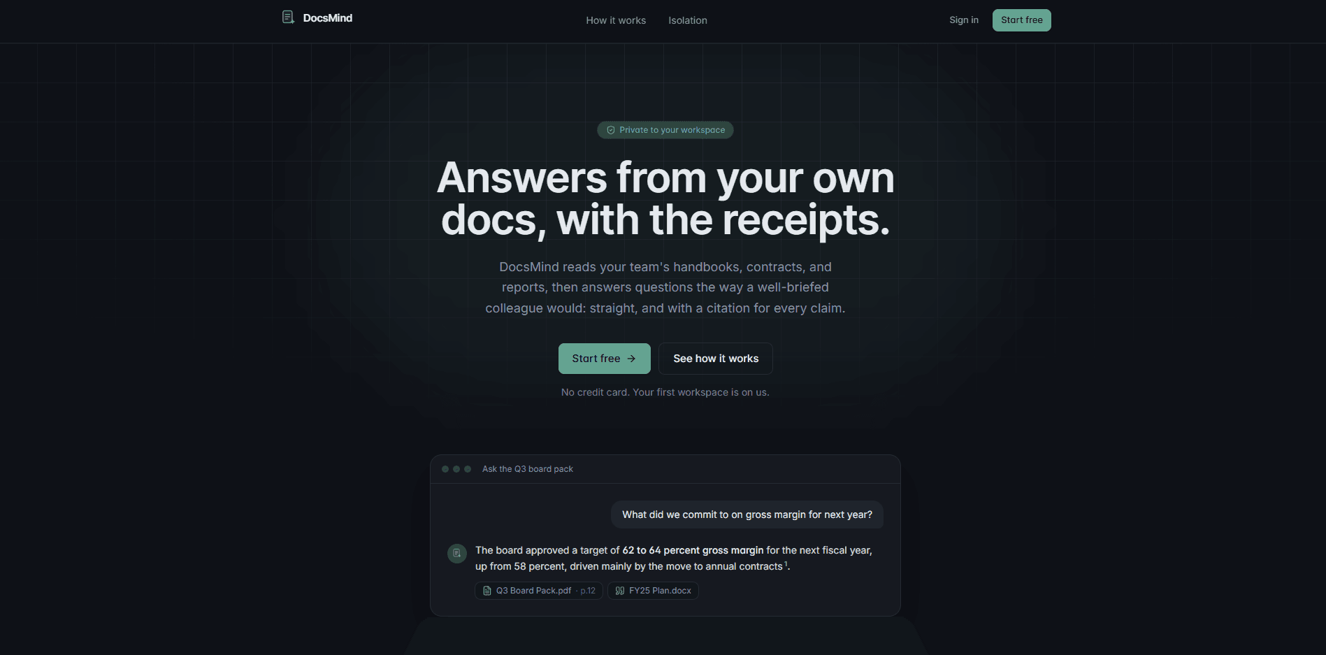 DocsMind screenshot